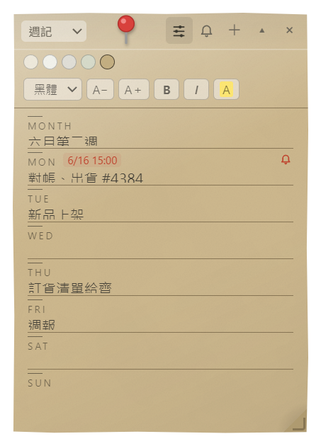 週記